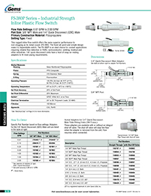 Coolant Flow Switch Gems Sensors