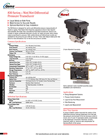 Pressure Transducers | Gems Sensors